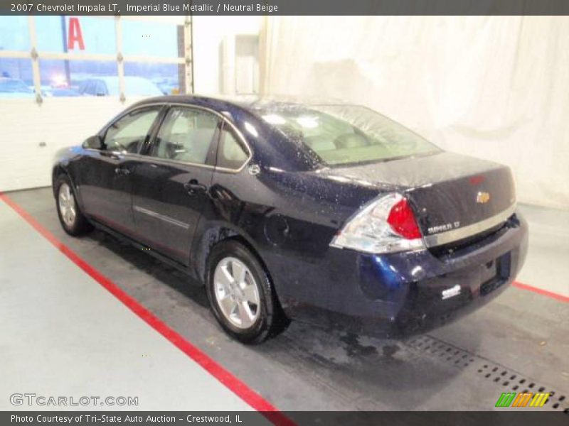 Imperial Blue Metallic / Neutral Beige 2007 Chevrolet Impala LT