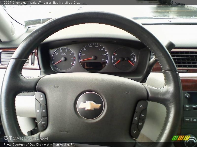 Laser Blue Metallic / Gray 2007 Chevrolet Impala LT