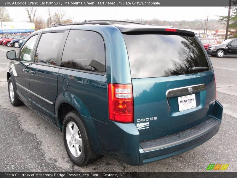 Melbourne Green Pearl / Medium Slate Gray/Light Shale 2009 Dodge Grand Caravan SXT