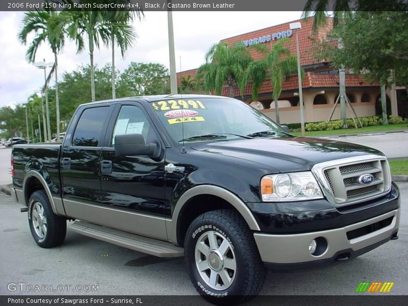 Black / Castano Brown Leather 2006 Ford F150 King Ranch SuperCrew 4x4