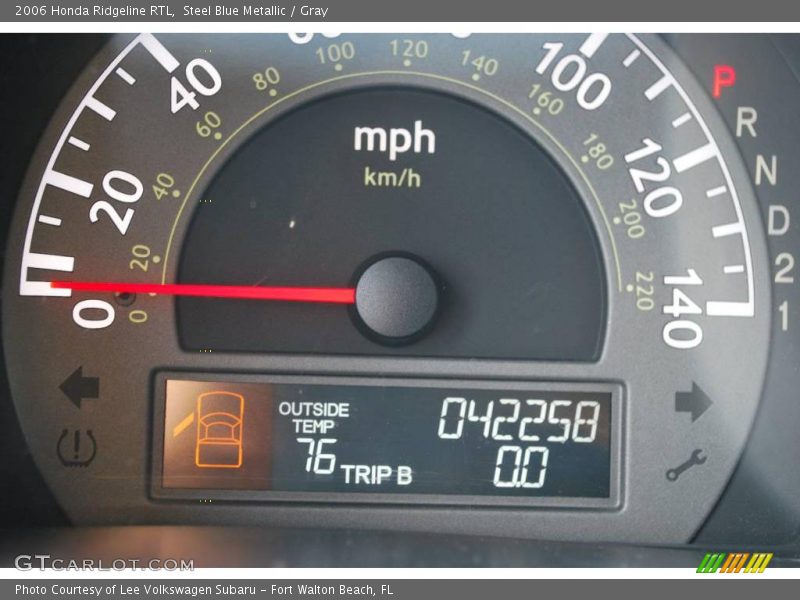 Steel Blue Metallic / Gray 2006 Honda Ridgeline RTL