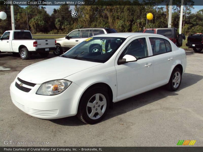 Summit White / Gray 2008 Chevrolet Cobalt LT Sedan