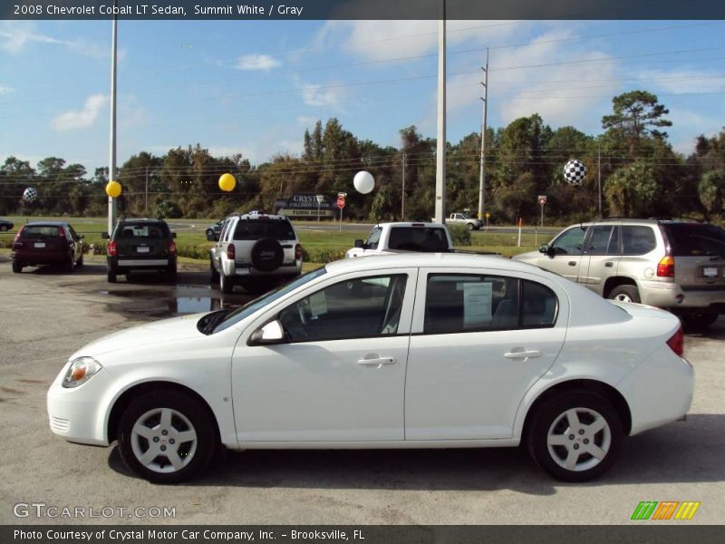 Summit White / Gray 2008 Chevrolet Cobalt LT Sedan