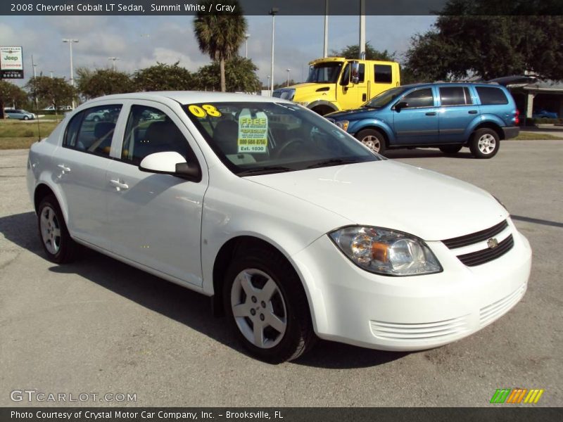 Summit White / Gray 2008 Chevrolet Cobalt LT Sedan