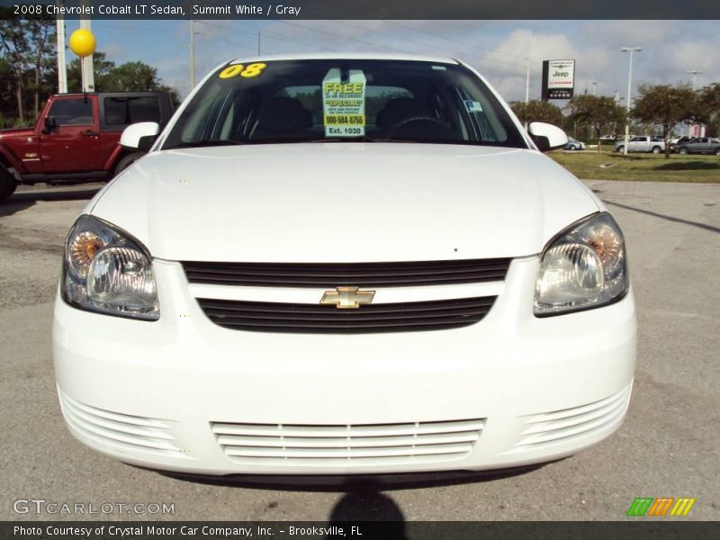 Summit White / Gray 2008 Chevrolet Cobalt LT Sedan
