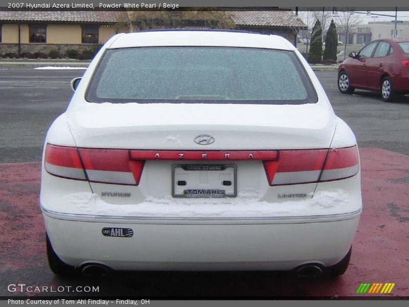 Powder White Pearl / Beige 2007 Hyundai Azera Limited