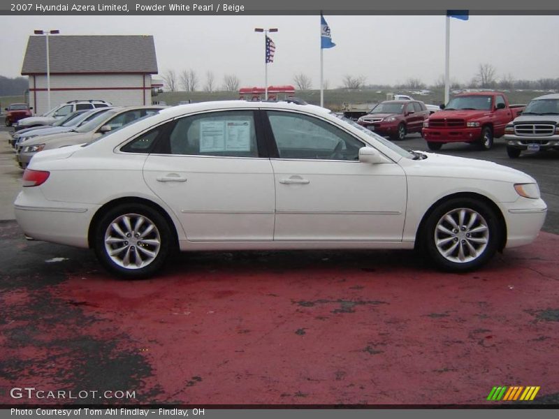 Powder White Pearl / Beige 2007 Hyundai Azera Limited