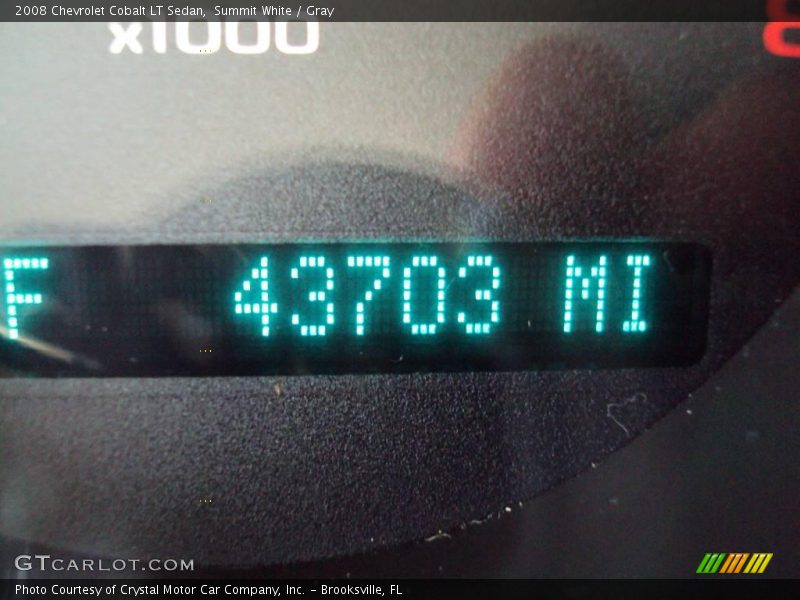 Summit White / Gray 2008 Chevrolet Cobalt LT Sedan