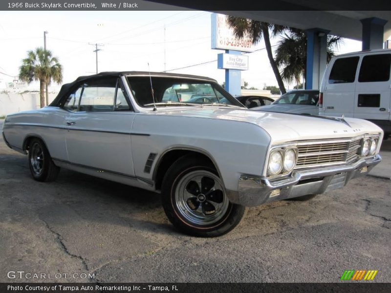 White / Black 1966 Buick Skylark Convertible