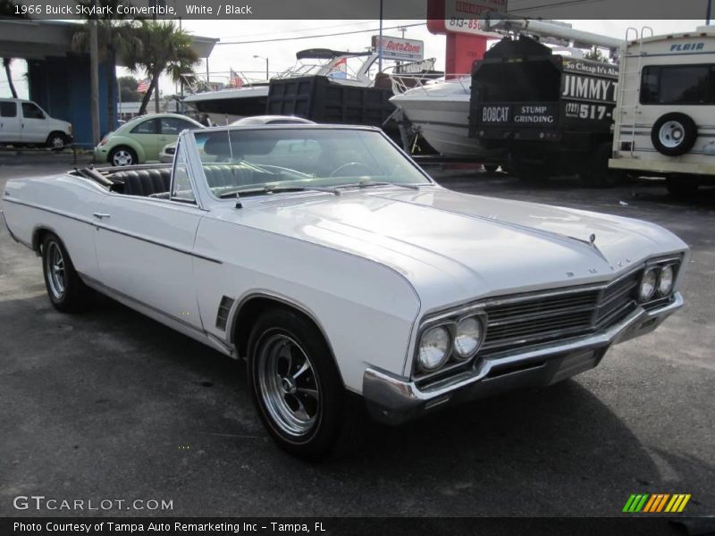 White / Black 1966 Buick Skylark Convertible