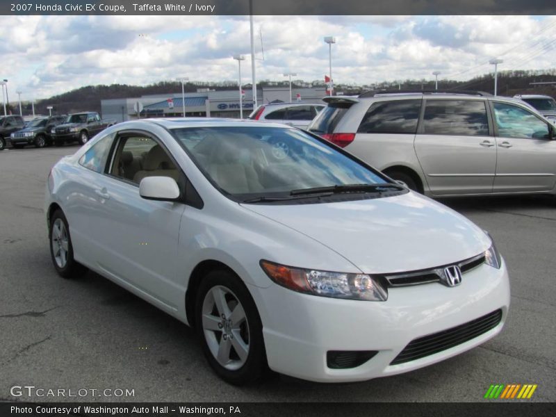 Taffeta White / Ivory 2007 Honda Civic EX Coupe