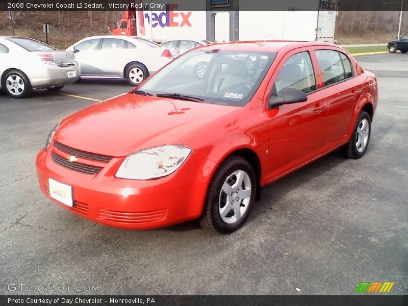 Victory Red / Gray 2008 Chevrolet Cobalt LS Sedan