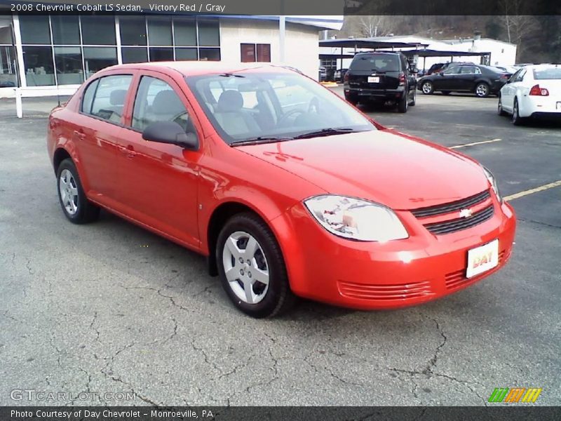 Victory Red / Gray 2008 Chevrolet Cobalt LS Sedan