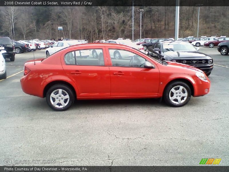 Victory Red / Gray 2008 Chevrolet Cobalt LS Sedan