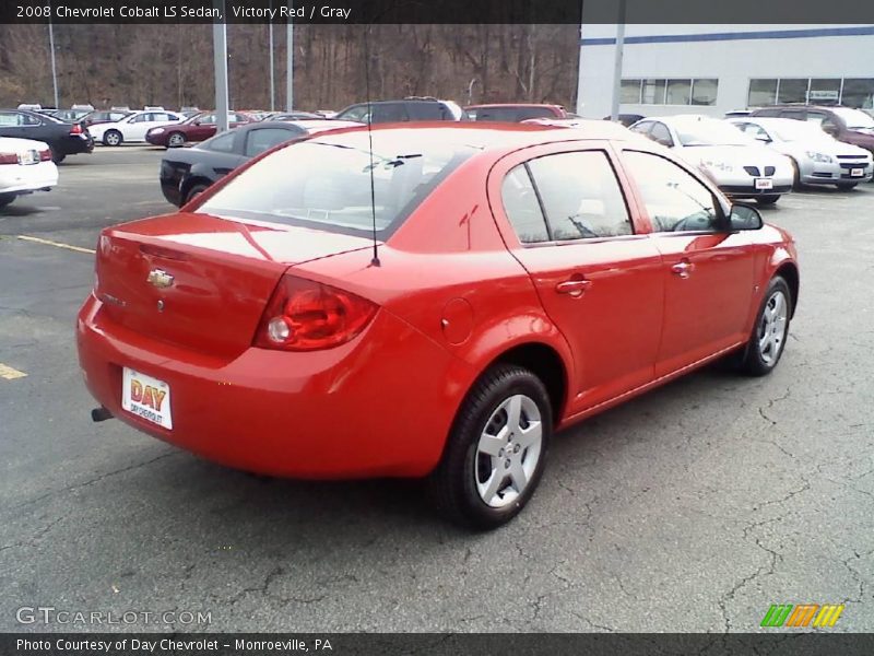 Victory Red / Gray 2008 Chevrolet Cobalt LS Sedan