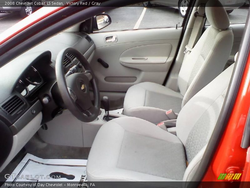 Victory Red / Gray 2008 Chevrolet Cobalt LS Sedan