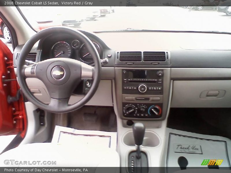Victory Red / Gray 2008 Chevrolet Cobalt LS Sedan