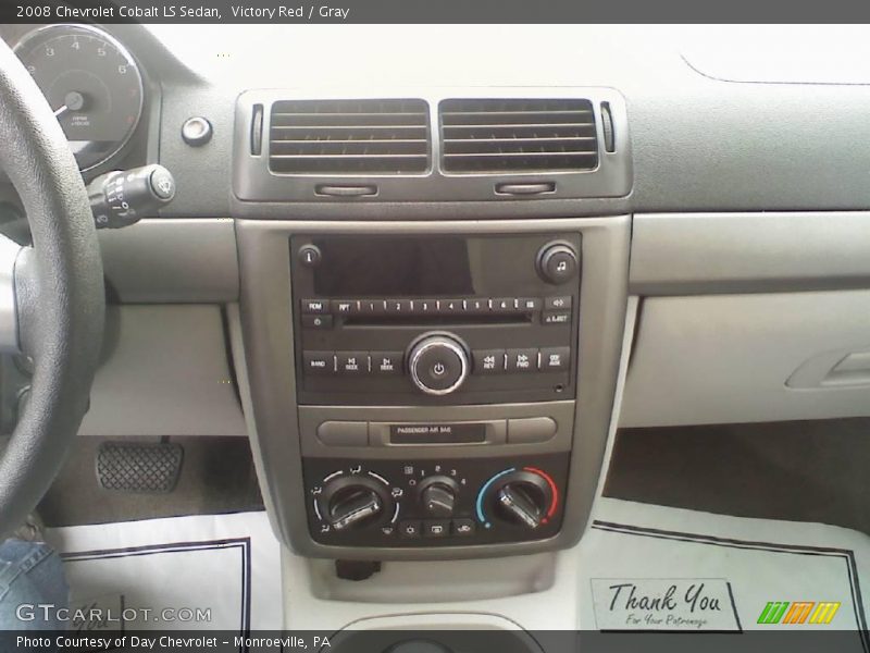 Victory Red / Gray 2008 Chevrolet Cobalt LS Sedan
