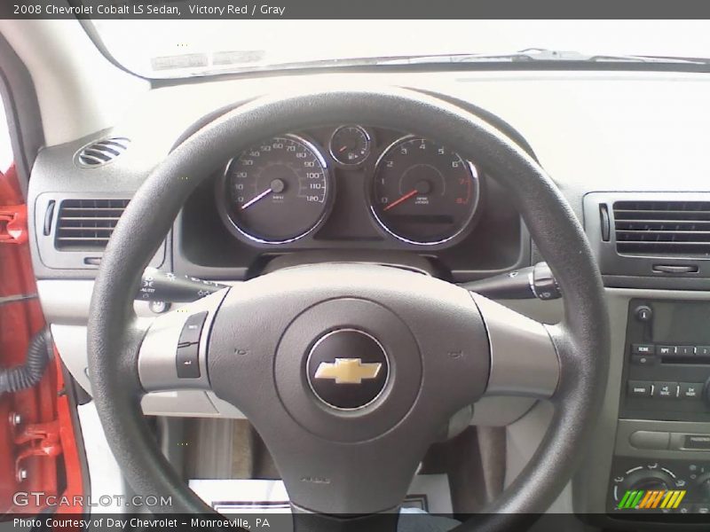 Victory Red / Gray 2008 Chevrolet Cobalt LS Sedan