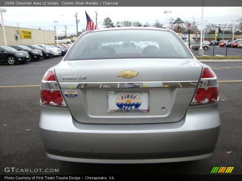 Cosmic Silver Metallic / Charcoal 2008 Chevrolet Aveo LS Sedan