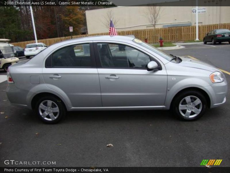 Cosmic Silver Metallic / Charcoal 2008 Chevrolet Aveo LS Sedan