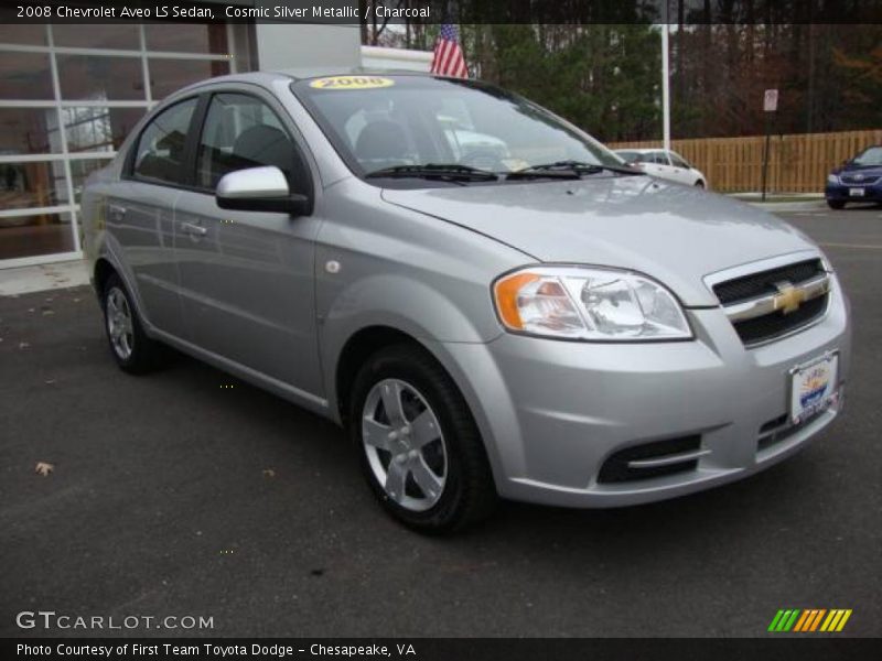 Cosmic Silver Metallic / Charcoal 2008 Chevrolet Aveo LS Sedan