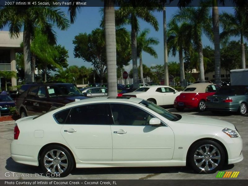 Ivory Pearl / Wheat 2007 Infiniti M 45 Sedan
