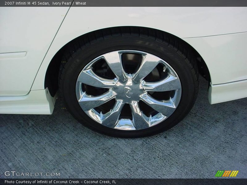 Ivory Pearl / Wheat 2007 Infiniti M 45 Sedan