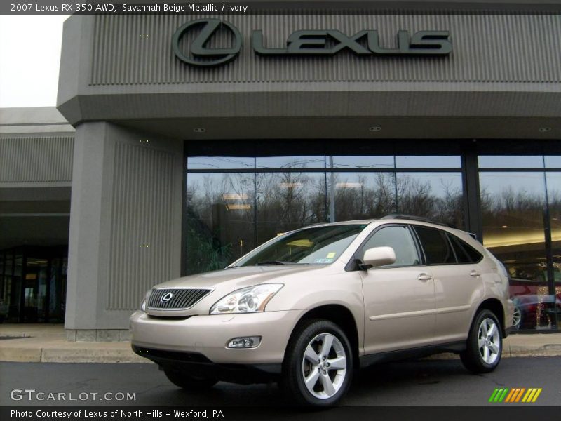 Savannah Beige Metallic / Ivory 2007 Lexus RX 350 AWD