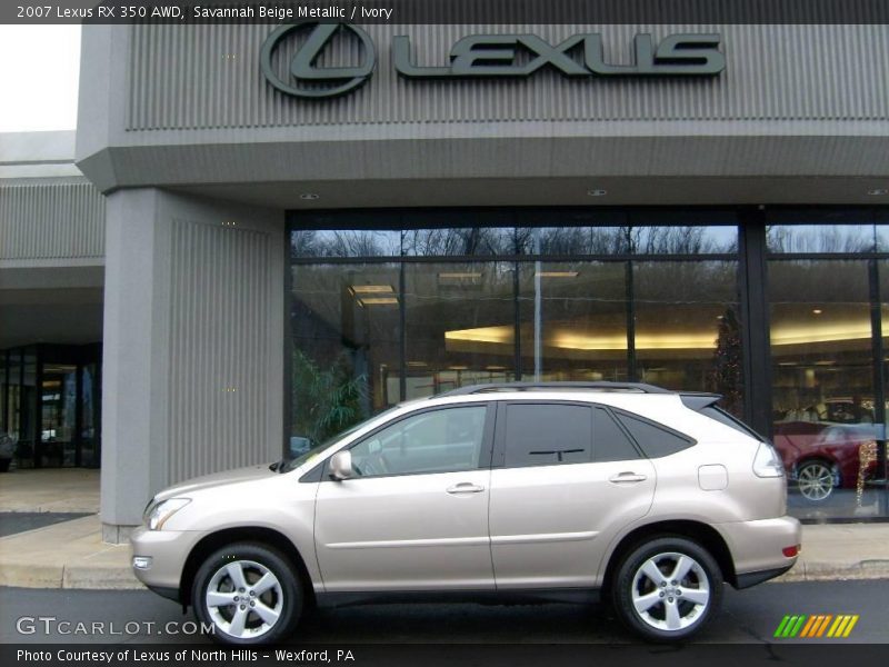 Savannah Beige Metallic / Ivory 2007 Lexus RX 350 AWD