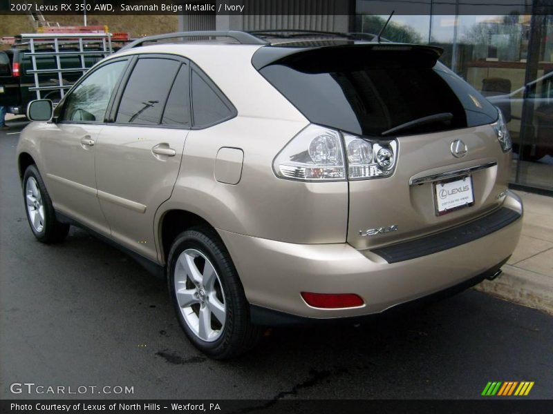 Savannah Beige Metallic / Ivory 2007 Lexus RX 350 AWD