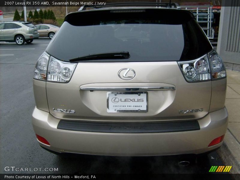 Savannah Beige Metallic / Ivory 2007 Lexus RX 350 AWD