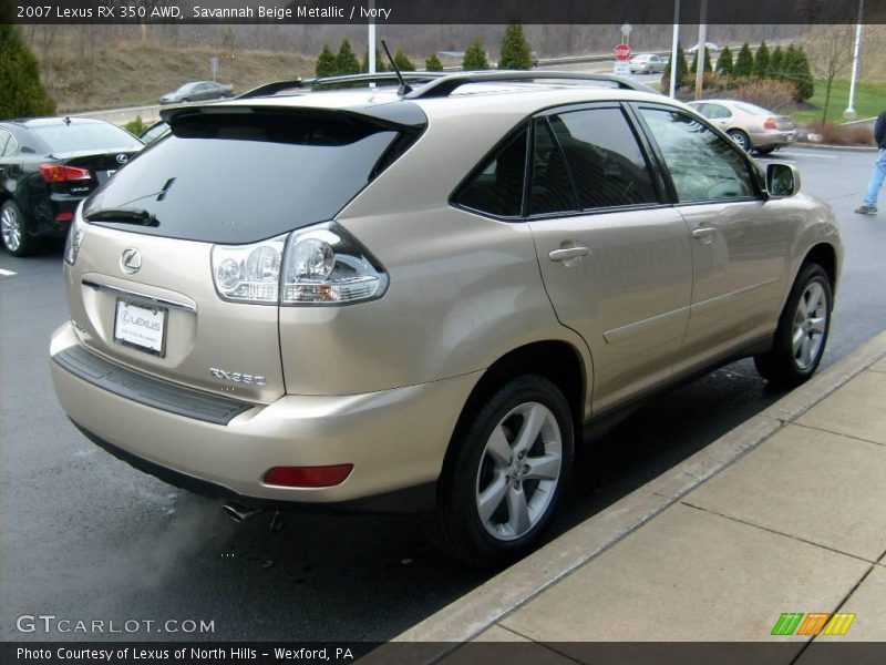 Savannah Beige Metallic / Ivory 2007 Lexus RX 350 AWD