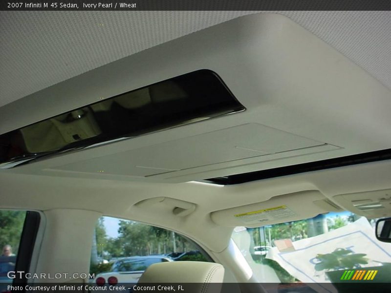 Ivory Pearl / Wheat 2007 Infiniti M 45 Sedan
