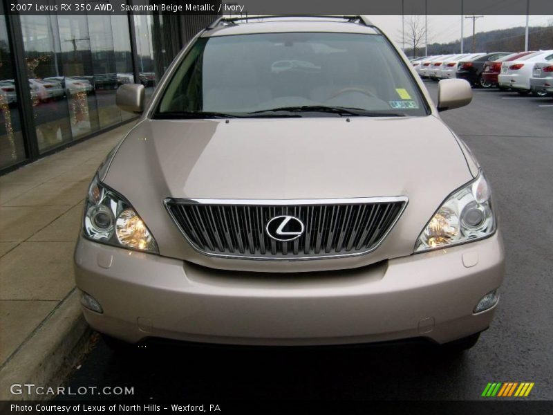 Savannah Beige Metallic / Ivory 2007 Lexus RX 350 AWD