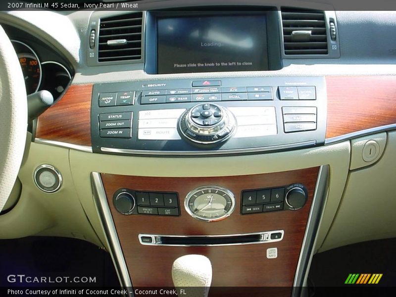 Ivory Pearl / Wheat 2007 Infiniti M 45 Sedan