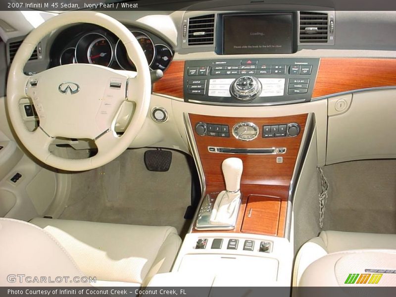 Ivory Pearl / Wheat 2007 Infiniti M 45 Sedan