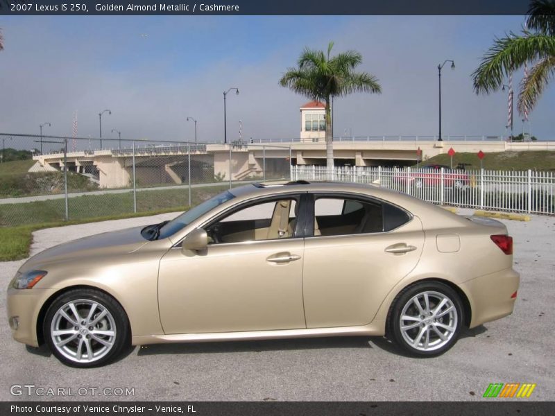 Golden Almond Metallic / Cashmere 2007 Lexus IS 250