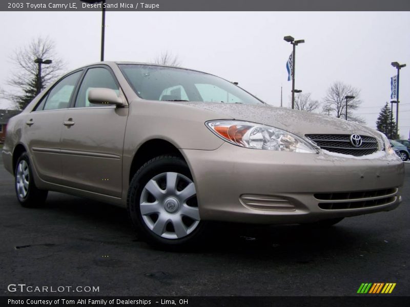 Desert Sand Mica / Taupe 2003 Toyota Camry LE
