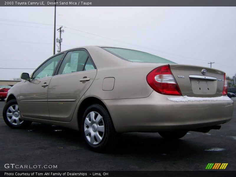 Desert Sand Mica / Taupe 2003 Toyota Camry LE