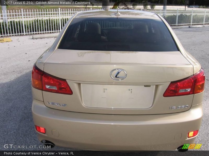 Golden Almond Metallic / Cashmere 2007 Lexus IS 250