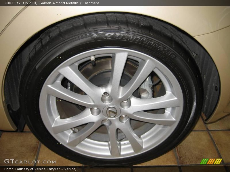 Golden Almond Metallic / Cashmere 2007 Lexus IS 250