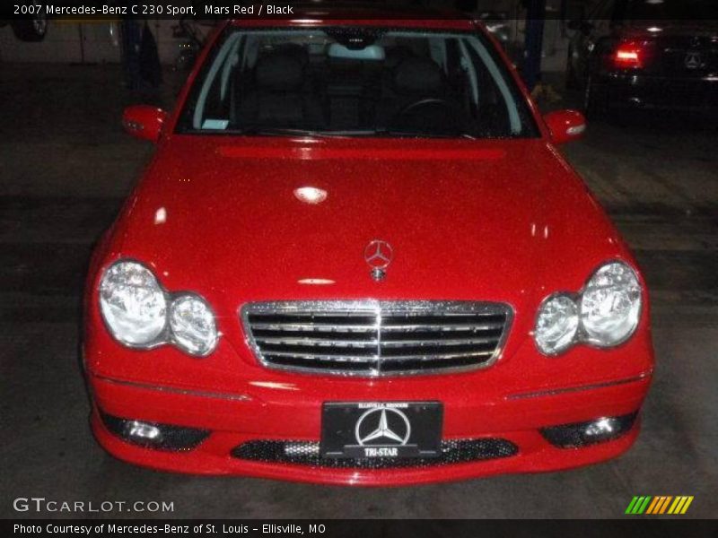 Mars Red / Black 2007 Mercedes-Benz C 230 Sport