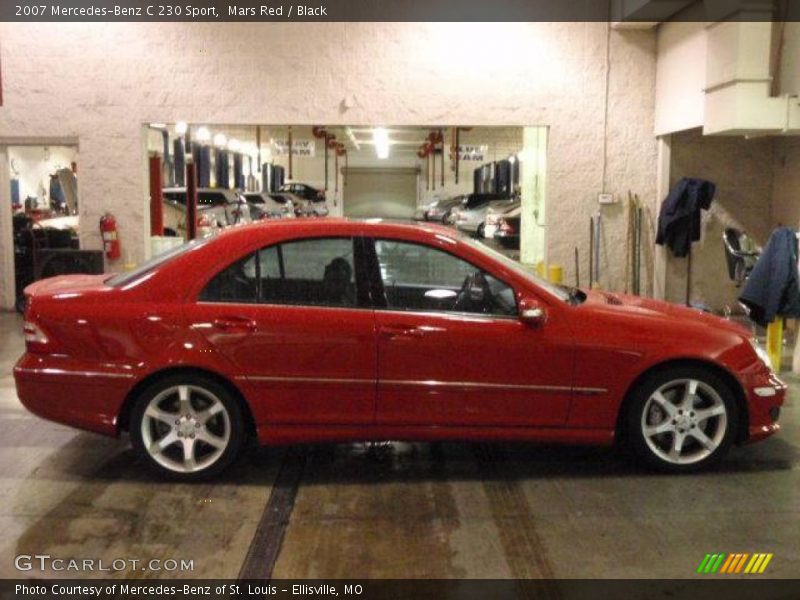 Mars Red / Black 2007 Mercedes-Benz C 230 Sport