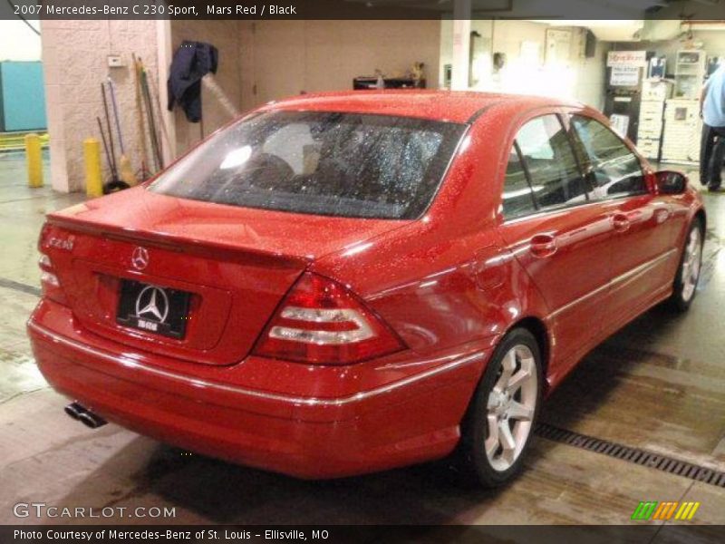 Mars Red / Black 2007 Mercedes-Benz C 230 Sport