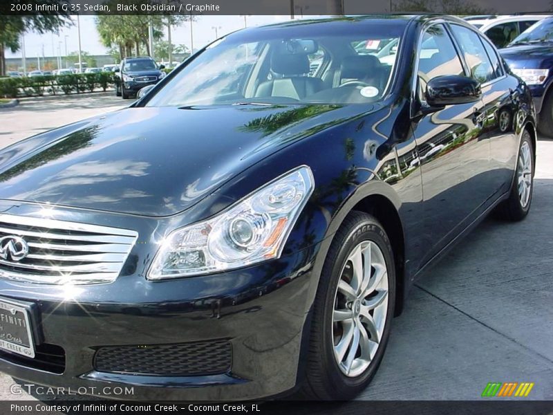 Black Obsidian / Graphite 2008 Infiniti G 35 Sedan