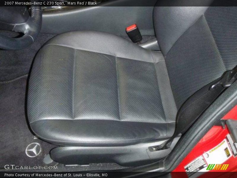 Mars Red / Black 2007 Mercedes-Benz C 230 Sport