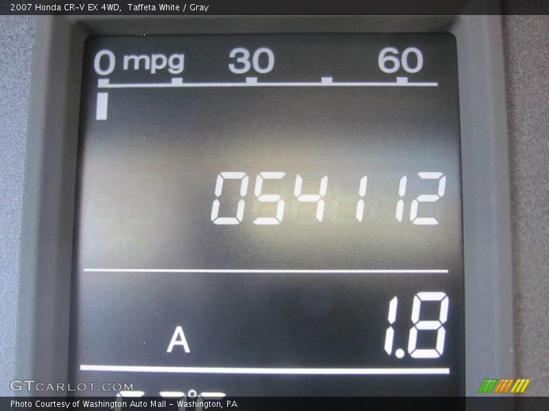 Taffeta White / Gray 2007 Honda CR-V EX 4WD