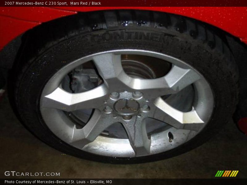 Mars Red / Black 2007 Mercedes-Benz C 230 Sport
