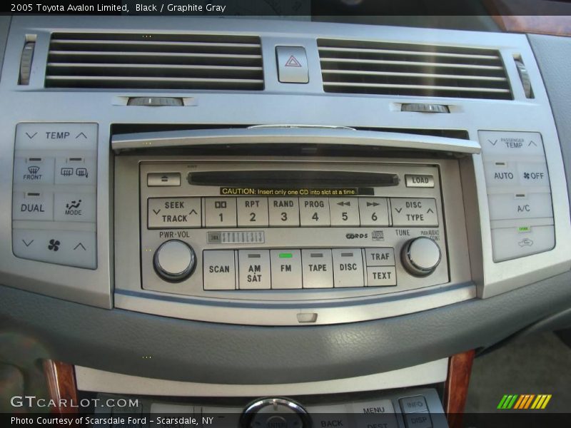 Black / Graphite Gray 2005 Toyota Avalon Limited